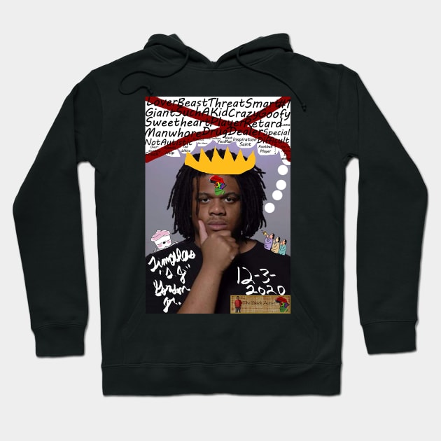 Black Autist Digital Piece (December 2020) Hoodie by The Black Autist